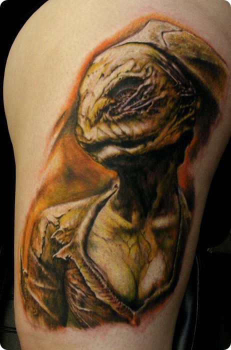 Silent Hill Nurse Tattoo. Nurses from the survival horror video game Silent 