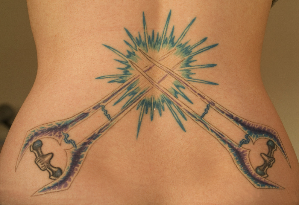 3d tattoo. This Halo Sword Tattoo Just